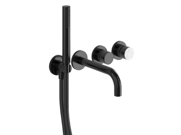 MACARONS - Wall-mounted metal bathtub set with hand shower by RUBINETTERIE STELLA - view 2